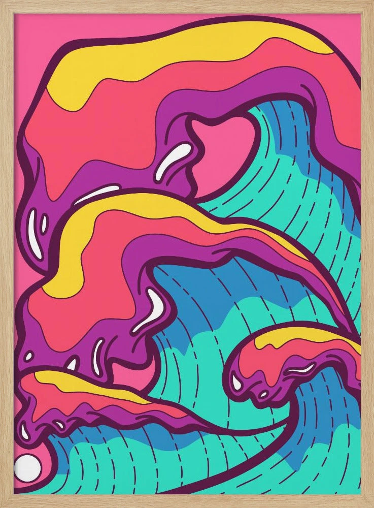 The Tidal Waves - Stretched Canvas, Poster Or Fine Art Print(The Tidal Waves Stretched Canvas Poster Or Fine Art Print) 3 The Tidal Waves - Stretched Canvas, Poster Or Fine Art Print(The Tidal Waves Stretched Canvas Poster Or Fine Art Print) - Image 3