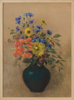 Wildflowers - Stretched Canvas, Poster Or Fine Art Print(Wildflowers Stretched Canvas Poster Or Fine Art Print 1) -Heart Wall Art Store pictufy light wood 50x70 2835336