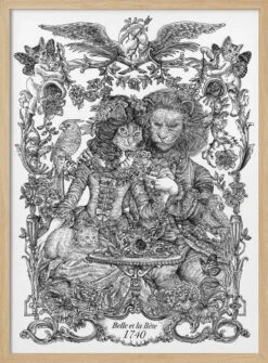 Cat Beauty & Beast - Stretched Canvas, Poster Or Fine Art Print(Cat Beauty Amp Beast Stretched Canvas Poster Or Fine Art Print) 14 Cat Beauty & Beast - Stretched Canvas, Poster Or Fine Art Print(Cat Beauty Amp Beast Stretched Canvas Poster Or Fine Art Print) -Heart Wall Art Store pictufy light wood 50x70 2843811