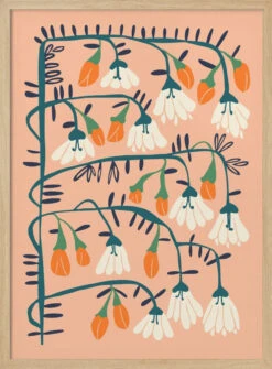 Matisse Expression Purity Peach Fuzz - Stretched Canvas, Poster Or Fine Art Print(Matisse Expression Purity Peach Fuzz Stretched Canvas Poster Or Fine Art Print) -Heart Wall Art Store pictufy light wood 50x70 2858531