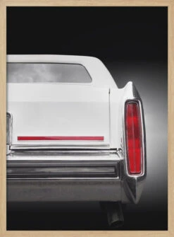 American Classic Car Brougham 1987 Rear - Stretched Canvas, Poster Or Fine Art Print(American Classic Car Brougham 1987 Rear Stretched Canvas Poster Or Fine Art Print) -Heart Wall Art Store pictufy light wood 50x70 2860388