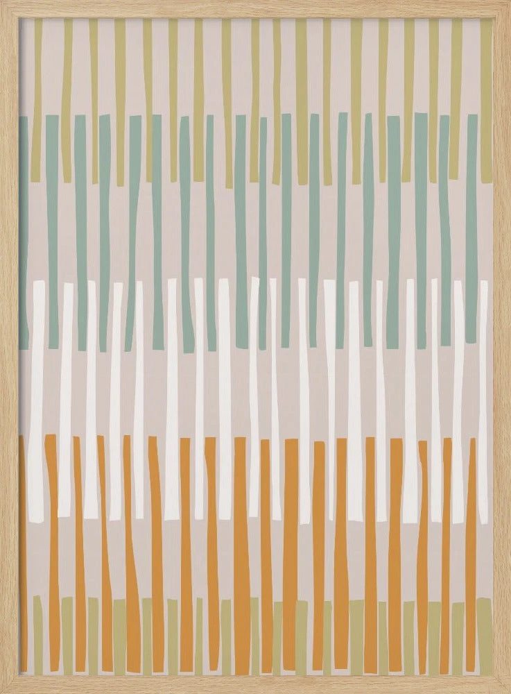 Block Print Geometrics Stripes Earthy - Stretched Canvas, Poster Or Fine Art Print(Block Print Geometrics Stripes Earthy Stretched Canvas Poster Or Fine Art Print) 3 Block Print Geometrics Stripes Earthy - Stretched Canvas, Poster Or Fine Art Print(Block Print Geometrics Stripes Earthy Stretched Canvas Poster Or Fine Art Print) - Image 3