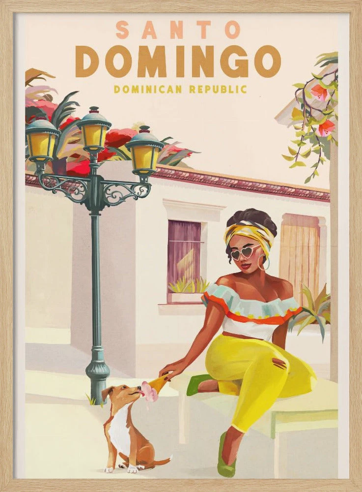 Santo Domingo Dominican Republic Woman & Dog - Stretched Canvas, Poster Or Fine Art Print(Santo Domingo Dominican Republic Woman Amp Dog Stretched Canvas Poster Or Fine Art Print) 3 Santo Domingo Dominican Republic Woman & Dog - Stretched Canvas, Poster Or Fine Art Print(Santo Domingo Dominican Republic Woman Amp Dog Stretched Canvas Poster Or Fine Art Print) - Image 3