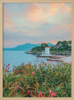Sicily After Sunset - Stretched Canvas, Poster Or Fine Art Print(Sicily After Sunset Stretched Canvas Poster Or Fine Art Print) -Heart Wall Art Store pictufy light wood 50x70 2892563