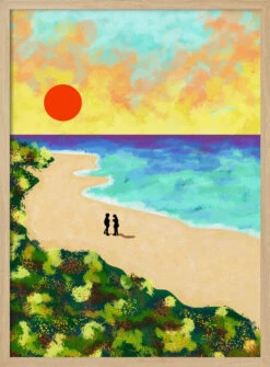 Golden Glow - Stretched Canvas, Poster Or Fine Art Print(Golden Glow Stretched Canvas Poster Or Fine Art Print) -Heart Wall Art Store pictufy light wood 50x70 2935205