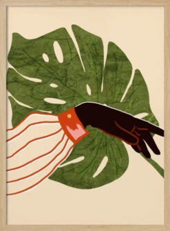 Green Canvas, Red Accent - Stretched Canvas, Poster Or Fine Art Print(Green Canvas Red Accent Stretched Canvas Poster Or Fine Art Print) 14 Green Canvas, Red Accent - Stretched Canvas, Poster Or Fine Art Print(Green Canvas Red Accent Stretched Canvas Poster Or Fine Art Print) -Heart Wall Art Store pictufy light wood 50x70 2937045