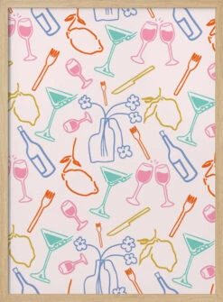 Tuscan Evening - Stretched Canvas, Poster Or Fine Art Print(Tuscan Evening Stretched Canvas Poster Or Fine Art Print) -Heart Wall Art Store pictufy light wood 50x70 2939047