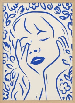 Gentle Flower Dream - Stretched Canvas, Poster Or Fine Art Print(Gentle Flower Dream Stretched Canvas Poster Or Fine Art Print) -Heart Wall Art Store pictufy light wood 50x70 2952247