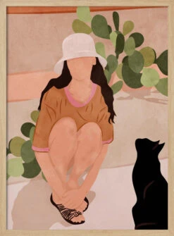 Quiet Afternoon - Stretched Canvas, Poster Or Fine Art Print(Quiet Afternoon Stretched Canvas Poster Or Fine Art Print) -Heart Wall Art Store pictufy light wood 50x70 2955442