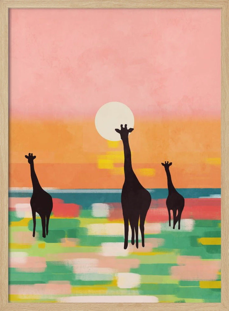 Evening Stroll In The Savannah - Stretched Canvas, Poster Or Fine Art Print(Evening Stroll In The Savannah Stretched Canvas Poster Or Fine Art Print) 3 Evening Stroll In The Savannah - Stretched Canvas, Poster Or Fine Art Print(Evening Stroll In The Savannah Stretched Canvas Poster Or Fine Art Print) - Image 3