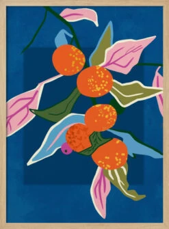 Lush Orange Botanicals - Stretched Canvas, Poster Or Fine Art Print(Lush Orange Botanicals Stretched Canvas Poster Or Fine Art Print) 14 Lush Orange Botanicals - Stretched Canvas, Poster Or Fine Art Print(Lush Orange Botanicals Stretched Canvas Poster Or Fine Art Print) -Heart Wall Art Store pictufy light wood 50x70 2974634