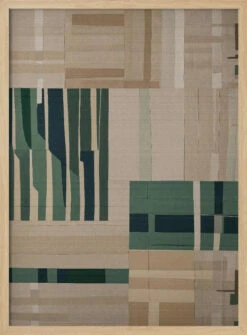 Modernist Paper Cut Collage - Stretched Canvas, Poster Or Fine Art Print(Modernist Paper Cut Collage Stretched Canvas Poster Or Fine Art Print) -Heart Wall Art Store pictufy light wood 50x70 2975090