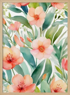 Fresh Spring Botanicals - Stretched Canvas, Poster Or Fine Art Print(Fresh Spring Botanicals Stretched Canvas Poster Or Fine Art Print) 14 Fresh Spring Botanicals - Stretched Canvas, Poster Or Fine Art Print(Fresh Spring Botanicals Stretched Canvas Poster Or Fine Art Print) -Heart Wall Art Store pictufy light wood 50x70 3023021