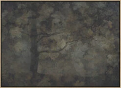 Dark Forest - Stretched Canvas, Poster Or Fine Art Print(Dark Forest Stretched Canvas Poster Or Fine Art Print) -Heart Wall Art Store pictufy light wood floating frame canvas horizonta 1760532