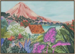 Ometepe By Sarah Gesek- Stretched Canvas, Poster Or Fine Art Print(Ometepe Stretched Canvas Poster Or Fine Art Print) -Heart Wall Art Store pictufy light wood floating frame canvas horizonta 2536257