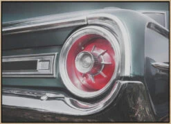 American Classic Car Galaxie 500 1964 Rear - Stretched Canvas, Poster Or Fine Art Print(American Classic Car Galaxie 500 1964 Rear Stretched Canvas Poster Or Fine Art Print) -Heart Wall Art Store pictufy light wood floating frame canvas horizonta 2585642