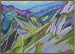 Alpine Trail - Stretched Canvas, Poster Or Fine Art Print(Alpine Trail Stretched Canvas Poster Or Fine Art Print) -Heart Wall Art Store pictufy light wood floating frame canvas horizonta 2786422