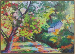 Autumn Comes To Bucks County - Stretched Canvas, Poster Or Fine Art Print(Autumn Comes To Bucks County Stretched Canvas Poster Or Fine Art Print) -Heart Wall Art Store pictufy light wood floating frame canvas horizonta 2786425