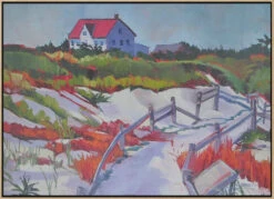 Island Beach State Park - Stretched Canvas, Poster Or Fine Art Print(Island Beach State Park Stretched Canvas Poster Or Fine Art Print) -Heart Wall Art Store pictufy light wood floating frame canvas horizonta 2786470