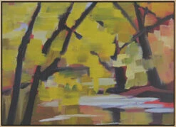 Bulls Island In Autumn - Stretched Canvas, Poster Or Fine Art Print(Bulls Island In Autumn Stretched Canvas Poster Or Fine Art Print) -Heart Wall Art Store pictufy light wood floating frame canvas horizonta 2786583