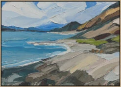 Out West - Stretched Canvas, Poster Or Fine Art Print(Out West Stretched Canvas Poster Or Fine Art Print) -Heart Wall Art Store pictufy light wood floating frame canvas horizonta 2786656