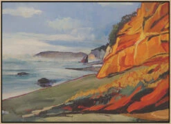 Oregon's Coast - Stretched Canvas, Poster Or Fine Art Print(Oregons Coast Stretched Canvas Poster Or Fine Art Print) -Heart Wall Art Store pictufy light wood floating frame canvas horizonta 2786657