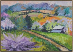 Pennsylvania Path - Stretched Canvas, Poster Or Fine Art Print(Pennsylvania Path Stretched Canvas Poster Or Fine Art Print) -Heart Wall Art Store pictufy light wood floating frame canvas horizonta 2786665