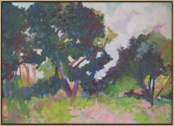 Trees In The Distance - Stretched Canvas, Poster Or Fine Art Print(Trees In The Distance Stretched Canvas Poster Or Fine Art Print) -Heart Wall Art Store pictufy light wood floating frame canvas horizonta 2786695