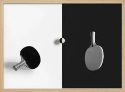 Match Point - Stretched Canvas, Poster Or Fine Art Print(Match Point Stretched Canvas Poster Or Fine Art Print) -Heart Wall Art Store pictufy light wood horizontal 50x70 2034573