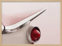 US Classic Car 1959 Electra Tail Fin Abstract - Stretched Canvas, Poster Or Fine Art Print(Us Classic Car 1959 Electra Tail Fin Abstract Stretched Canvas Poster Or Fine Art Print) -Heart Wall Art Store pictufy light wood horizontal 50x70 2201328