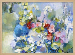 Wildflowers - Stretched Canvas, Poster Or Fine Art Print(Wildflowers Stretched Canvas Poster Or Fine Art Print) -Heart Wall Art Store pictufy light wood horizontal 50x70 2673698