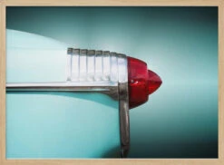 American Classic Car Super 88 1953 Rear - Stretched Canvas, Poster Or Fine Art Print(American Classic Car Super 88 1953 Rear Stretched Canvas Poster Or Fine Art Print) -Heart Wall Art Store pictufy light wood horizontal 50x70 2762055