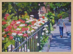 Summer Splendorun Brooklyn - Stretched Canvas, Poster Or Fine Art Print(Summer Splendorun Brooklyn Stretched Canvas Poster Or Fine Art Print) -Heart Wall Art Store pictufy light wood horizontal 50x70 2785950