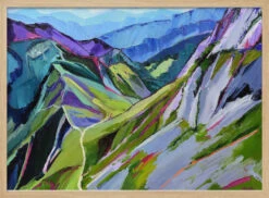 Alpine Trail - Stretched Canvas, Poster Or Fine Art Print(Alpine Trail Stretched Canvas Poster Or Fine Art Print) -Heart Wall Art Store pictufy light wood horizontal 50x70 2786422