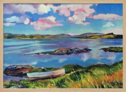 Boat On The Lake - Stretched Canvas, Poster Or Fine Art Print(Boat On The Lake Stretched Canvas Poster Or Fine Art Print) 14 Boat On The Lake - Stretched Canvas, Poster Or Fine Art Print(Boat On The Lake Stretched Canvas Poster Or Fine Art Print) -Heart Wall Art Store pictufy light wood horizontal 50x70 2786574