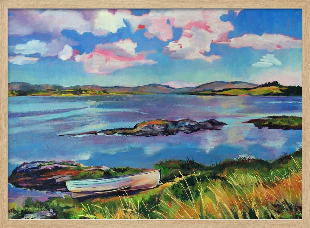 Boat On The Lake - Stretched Canvas, Poster Or Fine Art Print(Boat On The Lake Stretched Canvas Poster Or Fine Art Print) 3 Boat On The Lake - Stretched Canvas, Poster Or Fine Art Print(Boat On The Lake Stretched Canvas Poster Or Fine Art Print) - Image 3