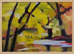 Bulls Island In Autumn - Stretched Canvas, Poster Or Fine Art Print(Bulls Island In Autumn Stretched Canvas Poster Or Fine Art Print) -Heart Wall Art Store pictufy light wood horizontal 50x70 2786583