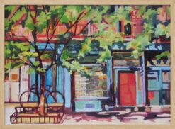 West Village - Stretched Canvas, Poster Or Fine Art Print(West Village Stretched Canvas Poster Or Fine Art Print) -Heart Wall Art Store pictufy light wood horizontal 50x70 2786706