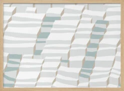 City Life Always Up Soft Grey Pattern - Stretched Canvas, Poster Or Fine Art Print(City Life Always Up Soft Grey Pattern Stretched Canvas Poster Or Fine Art Print) -Heart Wall Art Store pictufy light wood horizontal 50x70 2881186