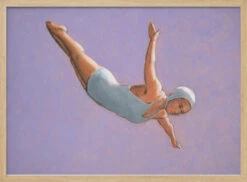 Lavender Diver - Stretched Canvas, Poster Or Fine Art Print(Lavender Diver Stretched Canvas Poster Or Fine Art Print) 14 Lavender Diver - Stretched Canvas, Poster Or Fine Art Print(Lavender Diver Stretched Canvas Poster Or Fine Art Print) -Heart Wall Art Store pictufy light wood horizontal 50x70 2912034