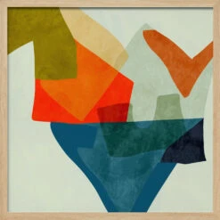 Shapes&lines5 Kopie - Square Stretched Canvas, Poster Or Fine Art Print(Shapes Lines5 Kopie Square Stretched Canvas Poster Or Fine Art Print) -Heart Wall Art Store pictufy light wood square 50x70 2552863