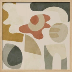 Pattern3 Mid Earth 3 - Square Stretched Canvas, Poster Or Fine Art Print(Pattern3 Mid Earth 3 Square Stretched Canvas Poster Or Fine Art Print) -Heart Wall Art Store pictufy light wood square 50x70 2553006