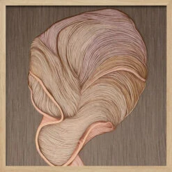 Flora II - Square Stretched Canvas, Poster Or Fine Art Print(Flora Ii Square Stretched Canvas Poster Or Fine Art Print) -Heart Wall Art Store pictufy light wood square 50x70 2697412