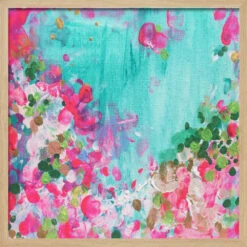 May Garden - Square Stretched Canvas, Poster Or Fine Art Print(May Garden Square Stretched Canvas Poster Or Fine Art Print) -Heart Wall Art Store pictufy light wood square 50x70 2737886