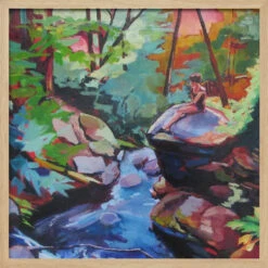 Pennsylvania Oasis - Square Stretched Canvas, Poster Or Fine Art Print(Pennsylvania Oasis Square Stretched Canvas Poster Or Fine Art Print) -Heart Wall Art Store pictufy light wood square 50x70 2785934