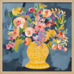 Izzie S Bouquet - Square Stretched Canvas, Poster Or Fine Art Print(Izzie S Bouquet Square Stretched Canvas Poster Or Fine Art Print) -Heart Wall Art Store pictufy light wood square 50x70 2787358