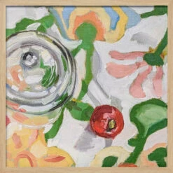 Quadrille Print - Square Stretched Canvas, Poster Or Fine Art Print(Quadrille Print Square Stretched Canvas Poster Or Fine Art Print) -Heart Wall Art Store pictufy light wood square 50x70 2787392