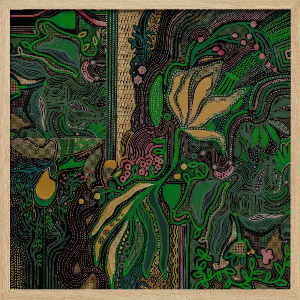 Botanical Geometry - Square Stretched Canvas, Poster Or Fine Art Print(Botanical Geometry Square Stretched Canvas Poster Or Fine Art Print) 3 Botanical Geometry - Square Stretched Canvas, Poster Or Fine Art Print(Botanical Geometry Square Stretched Canvas Poster Or Fine Art Print) - Image 3