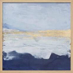 Peaceful Golden Horizon - Square Stretched Canvas, Poster Or Fine Art Print(Peaceful Golden Horizon Square Stretched Canvas Poster Or Fine Art Print 2) -Heart Wall Art Store pictufy light wood square 50x70 3116765