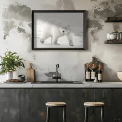 Alaskan King - Stretched Canvas, Poster Or Fine Art Print(Alaskan King Stretched Canvas Poster Or Fine Art Print) -Heart Wall Art Store pictufy rustic kitchen horizontal ratio 5x7 1653736